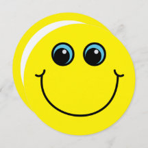 Emoji de sorriso amarelo enfrenta o convite de