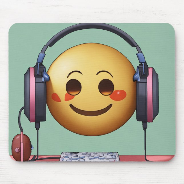 Emoji Lofi - Mousepad Estético - Cuja Mesa É Fácil (Frente)
