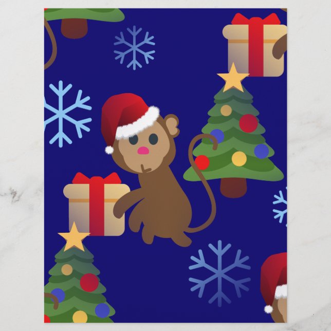 emoji macaco natal papai noel (Frente)