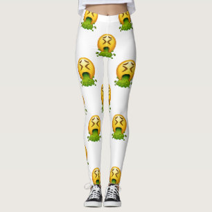 emoji vomitando leggings