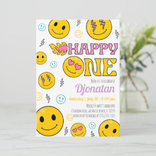 Emojis Primeiro Convite de Aniversário