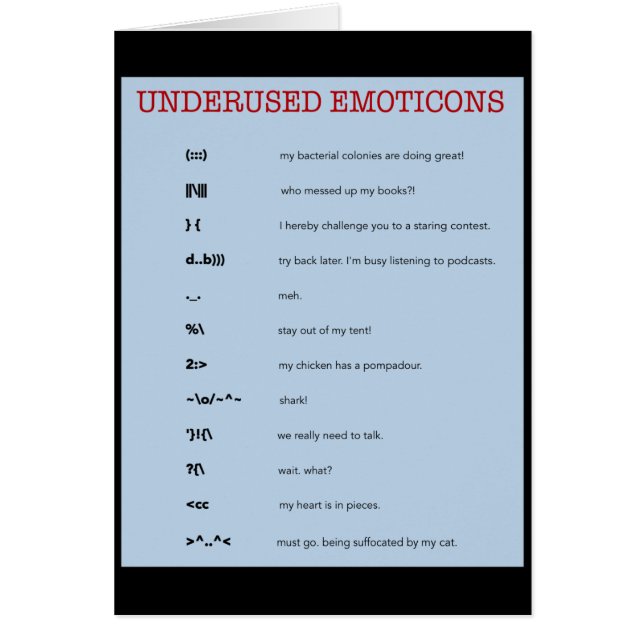 Emoticons: cartões (Frente)