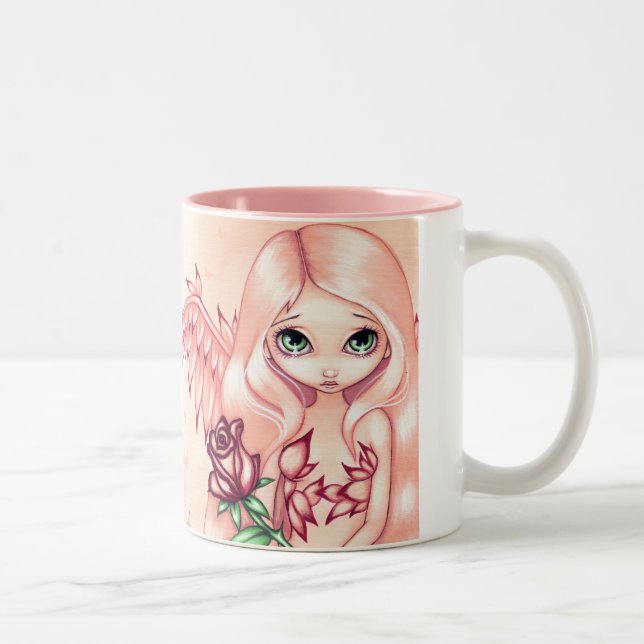 "Empalideça" a caneca cor-de-rosa (Direita)