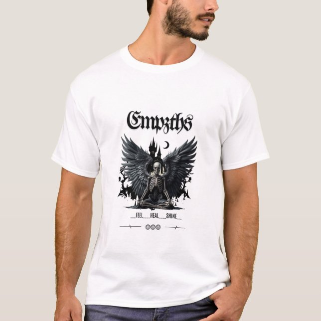 Empath Feel_Heal_Shine T-shirt (Frente)