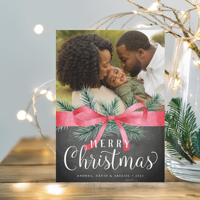 Emperrado em Vermelho | Cartão com fotos de férias (Criador carregado)