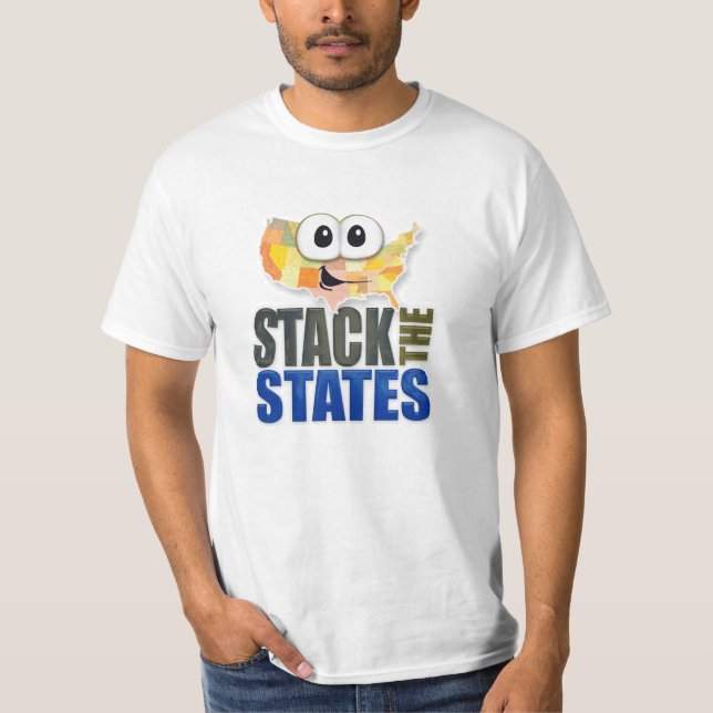 Empilhe o t-shirt dos estados (Frente)