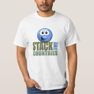Empilhe o t-shirt dos países