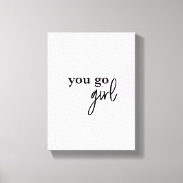 "Empower Chic: 'You Go Girl' Chefe Babe Canvas Pri