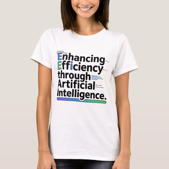 "Empowering AI Efficiency T-Shirt | Tech Team (Frente)