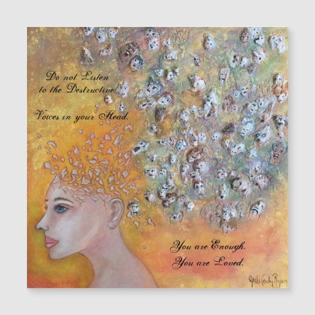 Empowerment Surreal Art Magnetic Card (Frente)