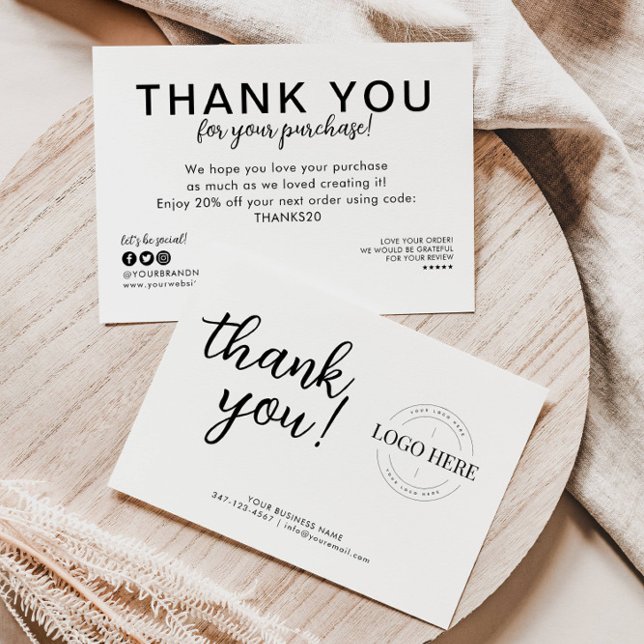 Empresa de Logotipo Orçamentário Obrigado pela Com (Criador carregado)