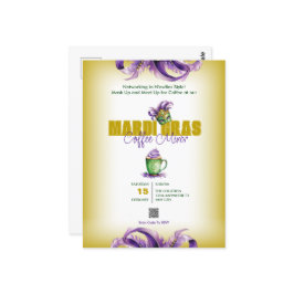 Empresa Mixer Mardi Gras Convite para Código QR
