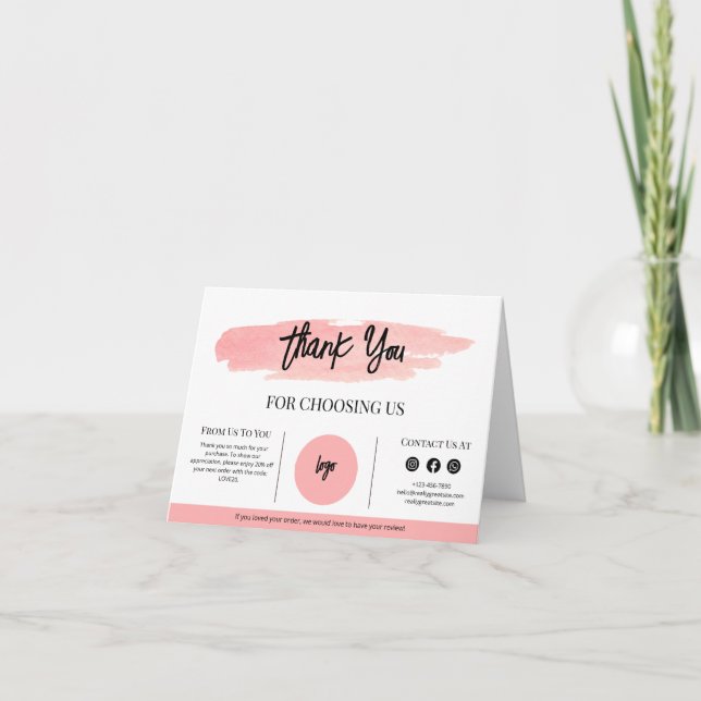 Empresa Obrigado Inserir Pacote de Cartão Obrigado (Frente)