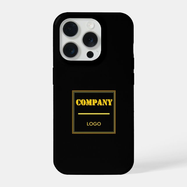 Empresa Personalizada Preta Moderna Personalizada  (Verso)