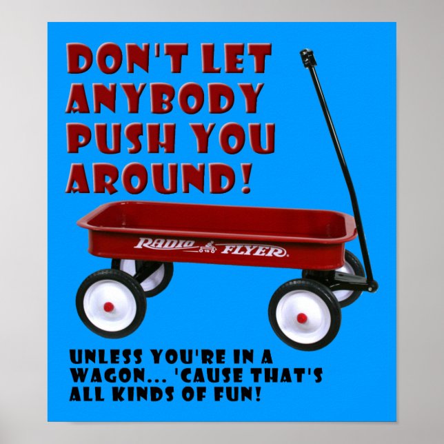 Empurrando Poster do vagão (Frente)