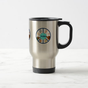 EMPURRE a caneca de viagem