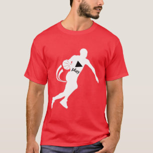 EMPURRE O T-SHIRT DO BASQUETEBOL DO JOGO