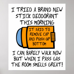 Empurre para cima um Poster engraçado