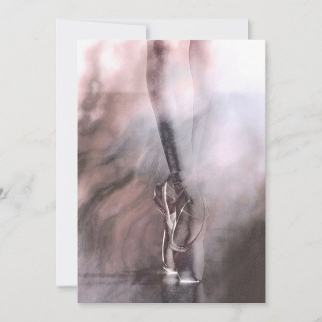 En Pointe - Dançarina de Balé na Pintura de Calçad (Frente)