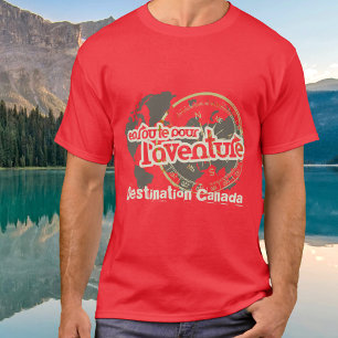 en route pour l'aventure traveler red t-shirt