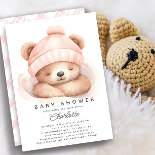 Encaixe o convite para Chá de fraldas do Urso