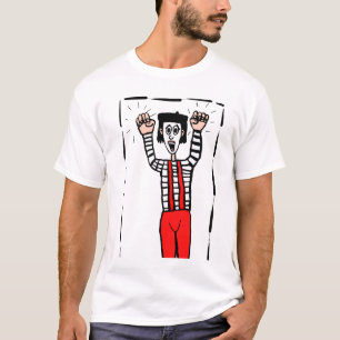 Encaixotado - no t-shirt do Mime