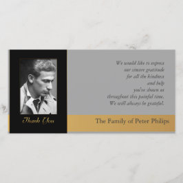 Encanamento do ouro dos cartões de agradecimentos