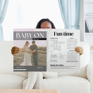 Encantado convite para chá de fraldas da revista