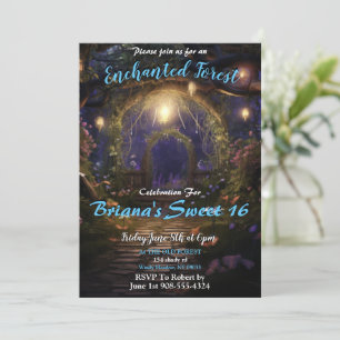 Encantado Forest Archway Sweet 16 Convites