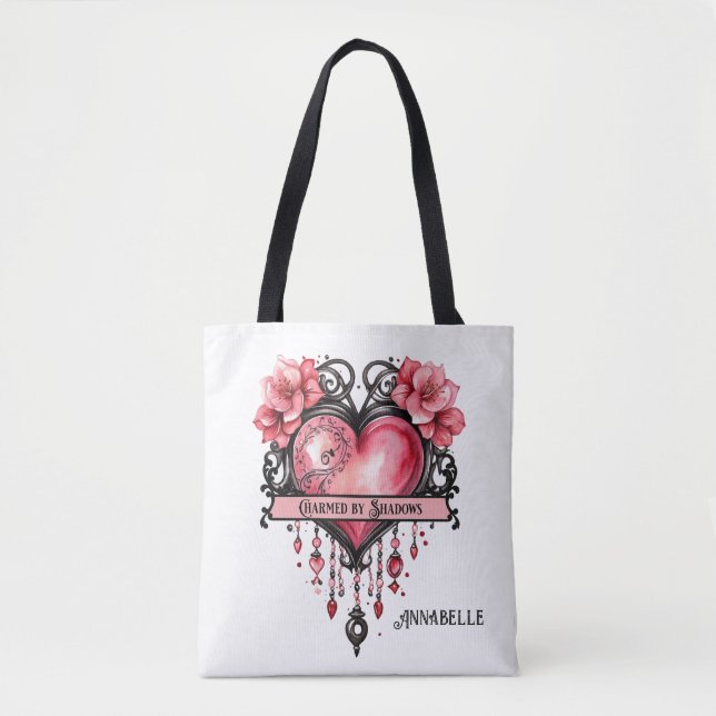 Encantado por Shadows Heart Tote Bag (Frente)