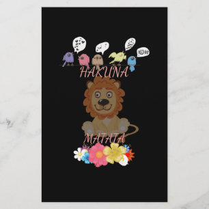 Encantador "Flora and Fauna Hakuna Matata" Bebê Li