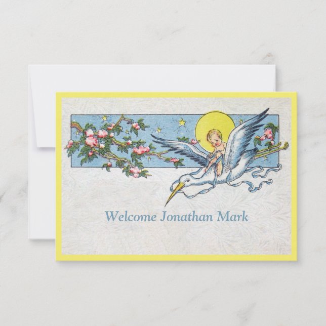 Encantador vintage naufrágio da lua bebê anúncio (Frente)