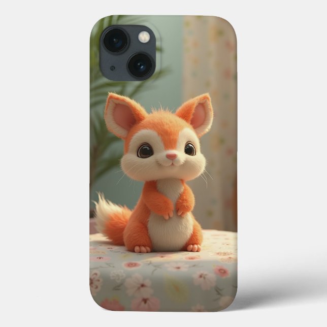 Encantadora Fox iPhone 13 Caso (Verso)