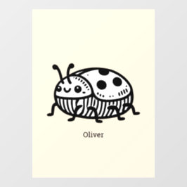 Encantadora Ilustração do Besouro Desenhado à Mão