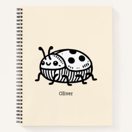 Encantadora Ilustração do Besouro Desenhado à Mão