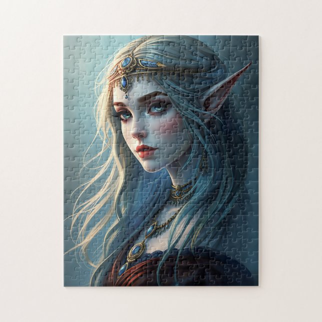 Encantando Elven Princess Jigsera Quebra-cabeça (Vertical)