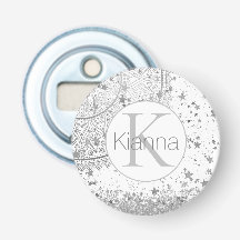 Encantando Mandala Estrelas Pesonalizadas Monogram