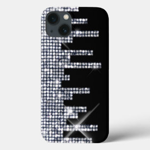 Encanto preto/de prata Glittery