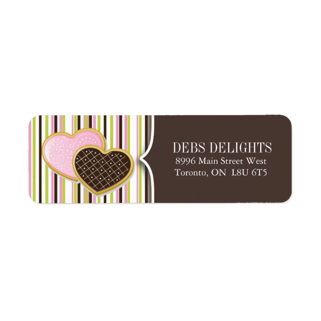 Encapsulamento e etiquetas de remessa de cookies c (Frente)