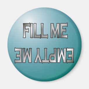 Encha-me. Esvazie-me o íman da máquina de lavar