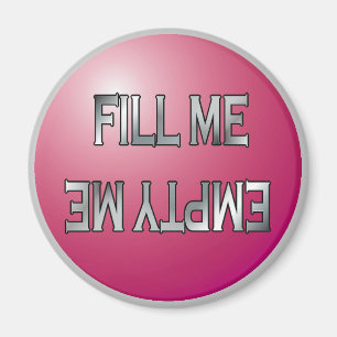 Encha-me. Esvazie-me o íman da máquina de lavar