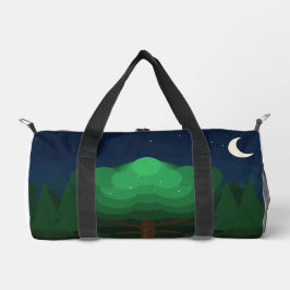 Enchanted Night Forest Duffel Bag | Moonlit Tree N