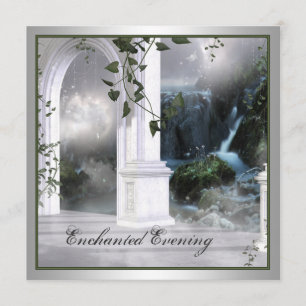 Enchanted nivelando o modelo do convite do baile