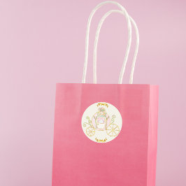 Enchendo o adesivo de Carruagem da Princesa