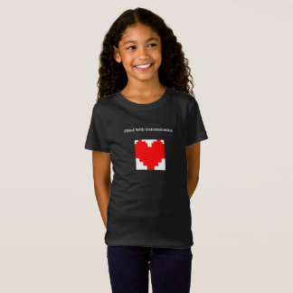 Enchido com a camisa da arte do fã do coração da