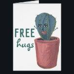ENCHIMENTO GRATUITO CACTUS LADY ENGRAÇADO Cartão B<br><div class="desc">ABRAÇOS GRATUITOS! Veja este cartão fofo com uma dama louca de cacto. Personalize com seu próprio texto também. Veja meu compro para mais ou me avise se você quer algo personalizado.</div>