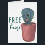 ENCHIMENTO GRATUITO CACTUS LADY ENGRAÇADO Cartão B<br><div class="desc">ABRAÇOS GRATUITOS! Veja este cartão fofo com uma dama louca de cacto. Personalize com seu próprio texto também. Veja meu compro para mais ou me avise se você quer algo personalizado.</div>