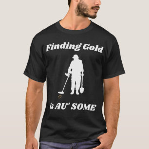 Encontrando Dourado metal Detectando T-Shirt Diver