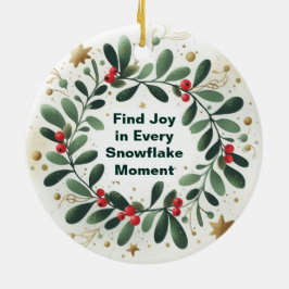 Encontre alegria em cada Enfeites de natal de floc