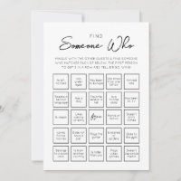 Encontre Alguém Que Convidou Um Cartão De Jogo De